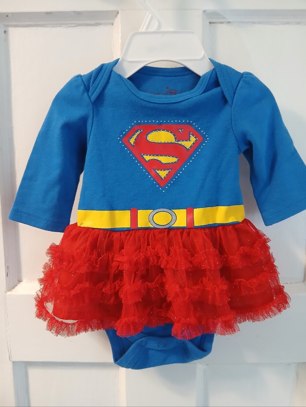 3/$8 DC Supergirl Bodysuit Skirt Baby Girls Infant Clothing Costume Super Hero